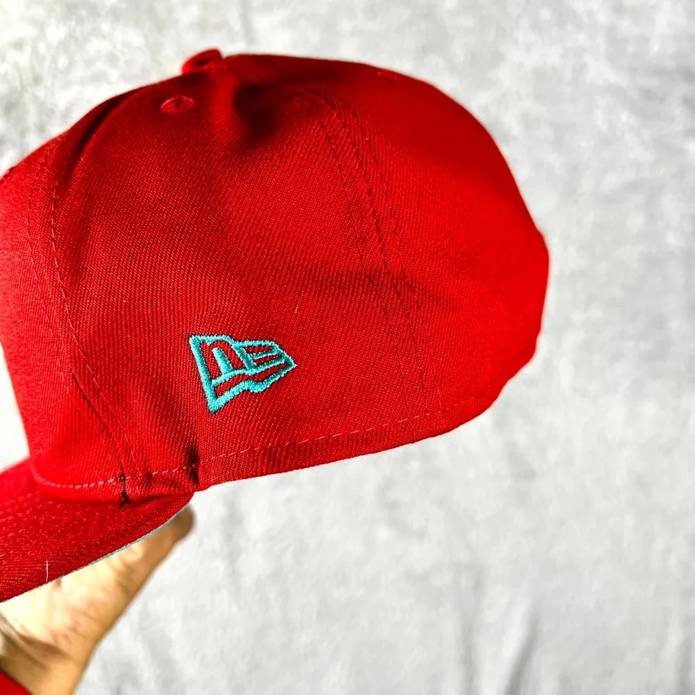 San Diego Padres 25th Anniversary Cap Mens 7.5 Red New Era 59Fifty Baseball MLB